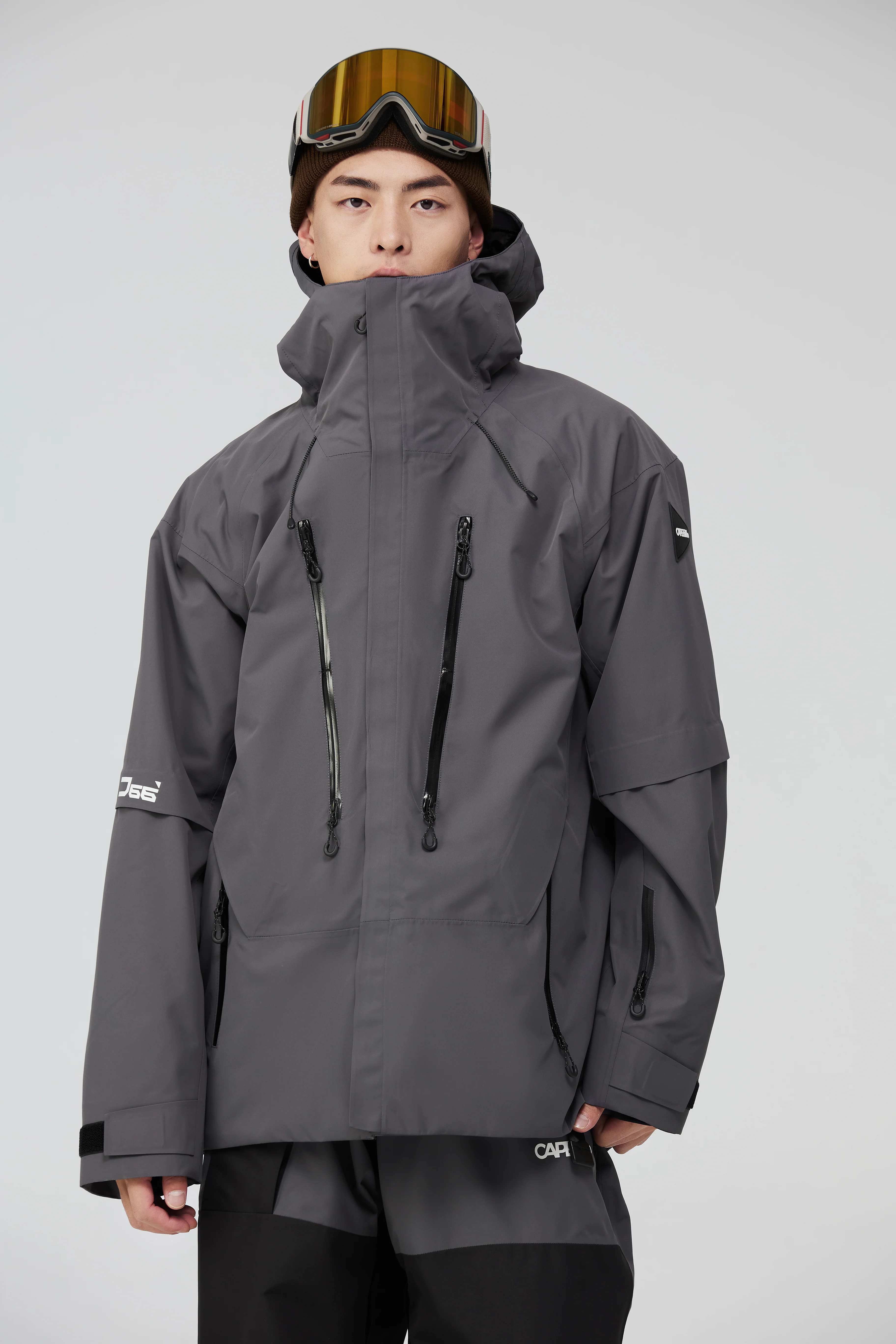 Brick Unisex Snowboard Jacket - Image 12