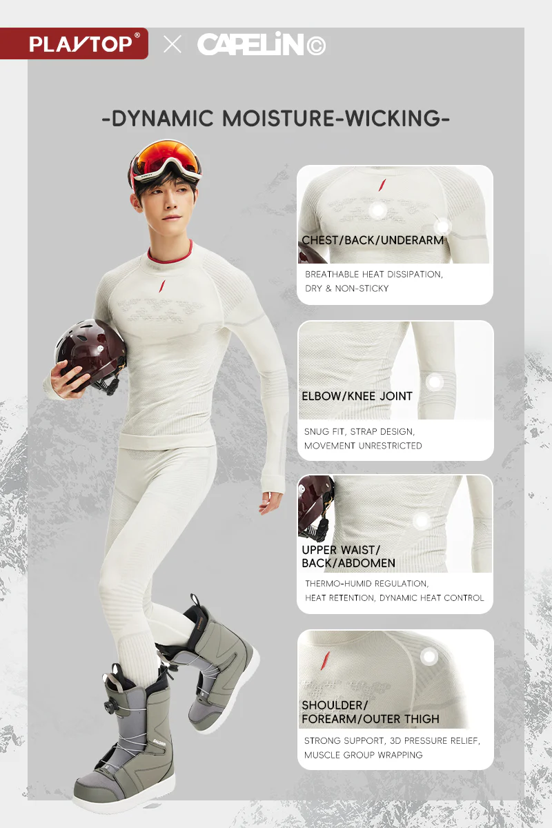 Ultra-Fine Merino Wool Unisex Snowboard & Ski Base Layer - Image 7
