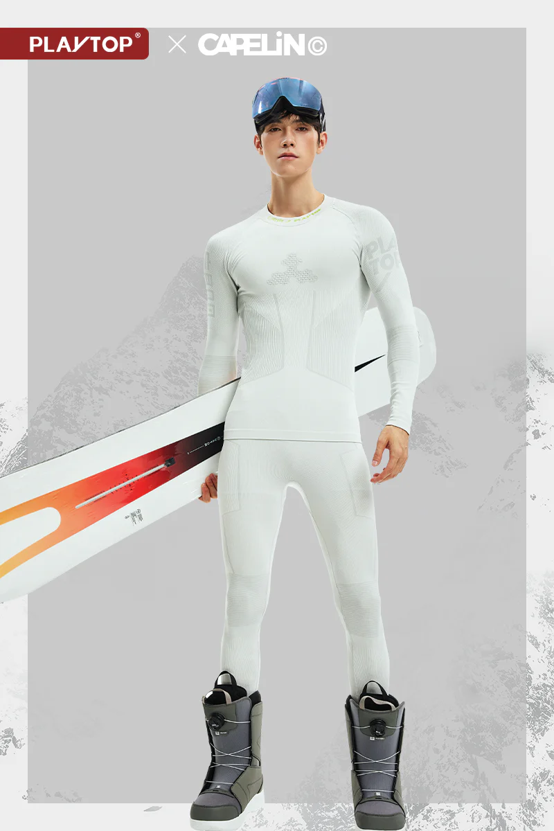 Volcanic Clay Unisex Snowboard & Ski Baselayer - Image 3