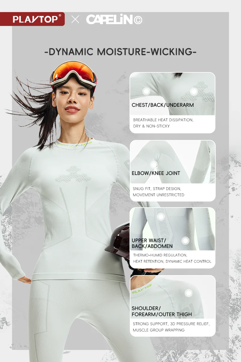 Volcanic Clay Unisex Snowboard & Ski Baselayer - Image 8